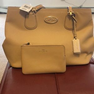 Coach bag and matching wallet